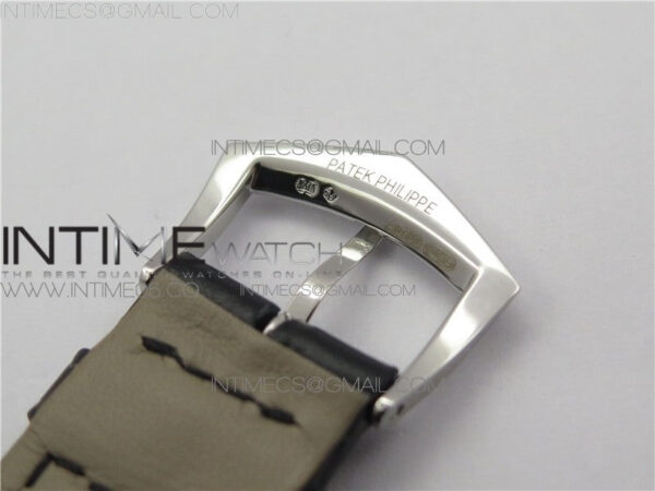 Calatrava 5227R SS ZF 1:1 Best Edition Ivory Dial on Black Leather Strap A324CS – Bild 8