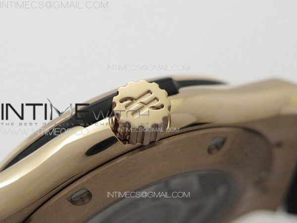 Classic Fusion 42mm RG Paved Diamonds Case And Bezel B50F Paved Diamonds Dial On Gray Gummy Strap A2892 – Bild 9