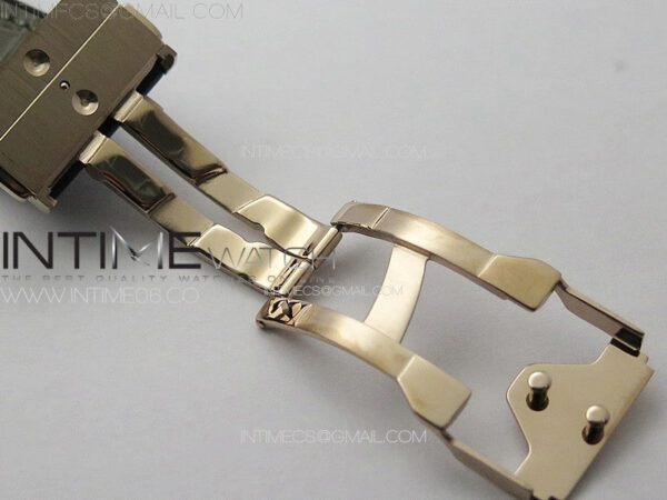 Classic Fusion 42mm RG Paved Diamonds Case And Bezel B50F Paved Diamonds Dial On Gray Gummy Strap A2892 – Bild 13