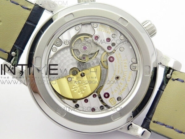 6104P Moon SS Blue Dial Diamond Bezel on Blue Leather Strap A240 – Bild 13