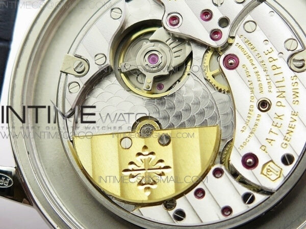 6104P Moon SS Blue Dial Diamond Bezel on Blue Leather Strap A240 – Bild 15
