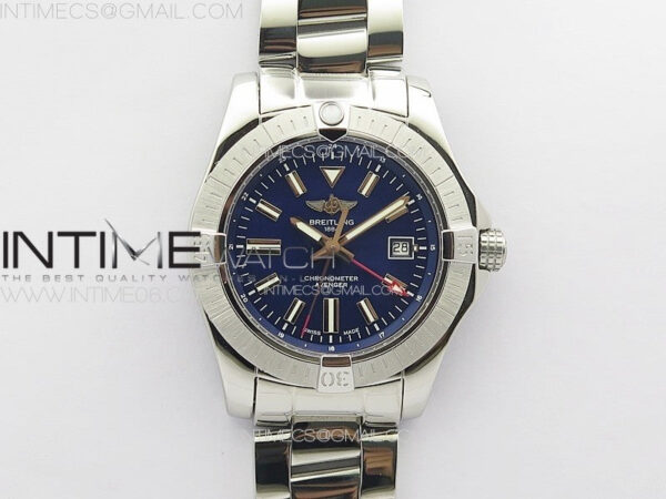 Avenger Automatic 43mm GMT SS B50 Best Edition Blue Dial on SS Bracelet A2824 – Bild 17
