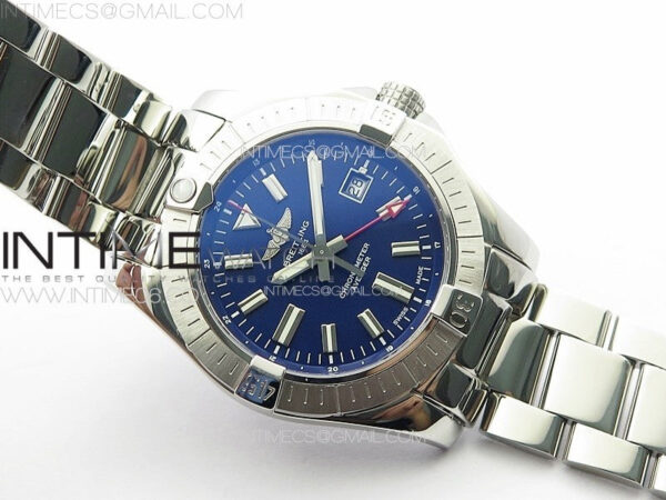 Avenger Automatic 43mm GMT SS B50 Best Edition Blue Dial on SS Bracelet A2824 – Bild 19