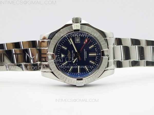 Avenger Automatic 43mm GMT SS B50 Best Edition Blue Dial on SS Bracelet A2824 – Bild 20