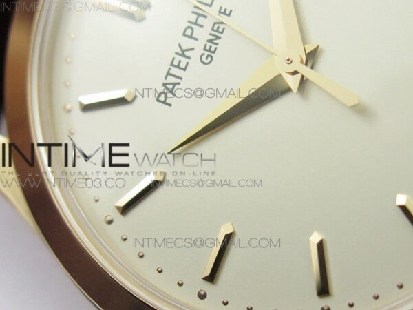 Calatrava 5296R RG ZF 1:1 Best Edition Ivory Dial On Brown Leather Strap 324CS (Free box) – Bild 3