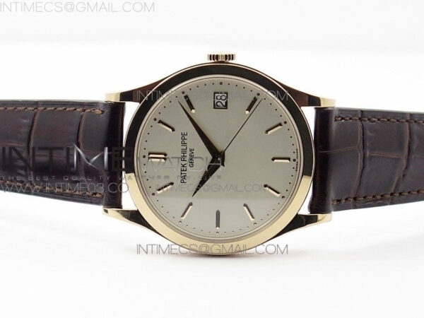 Calatrava 5296R RG ZF 1:1 Best Edition Ivory Dial On Brown Leather Strap 324CS (Free box) – Bild 12