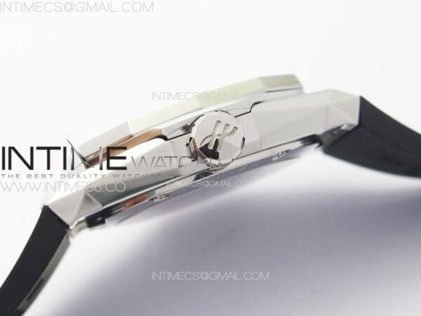 Classic Fusion Orlinski SS B50F 1:1 Best Edition White Faceted Dial on White Rubber Strap A2892 – Bild 8