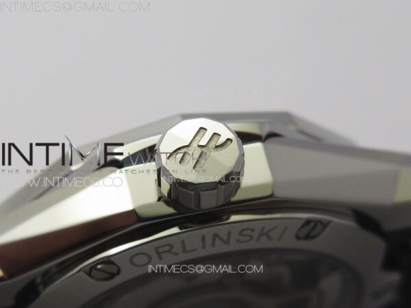 Classic Fusion Orlinski SS B50F 1:1 Best Edition White Faceted Dial on White Rubber Strap A2892 – Bild 9