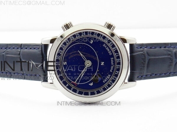 6102P Moon SS Blue Dial on Blue Leather Strap A240 – Bild 3