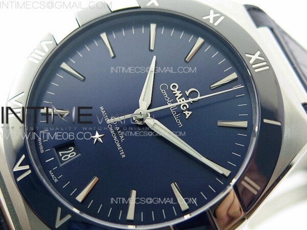 Constellation 41mm Blue Ceramic Bezel SS SBF 1:1 Best Edition Blue Dial on SS Bracelet A8900 – Bild 3