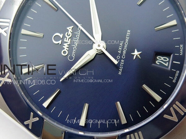 Constellation 41mm Blue Ceramic Bezel SS SBF 1:1 Best Edition Blue Dial on SS Bracelet A8900 – Bild 4