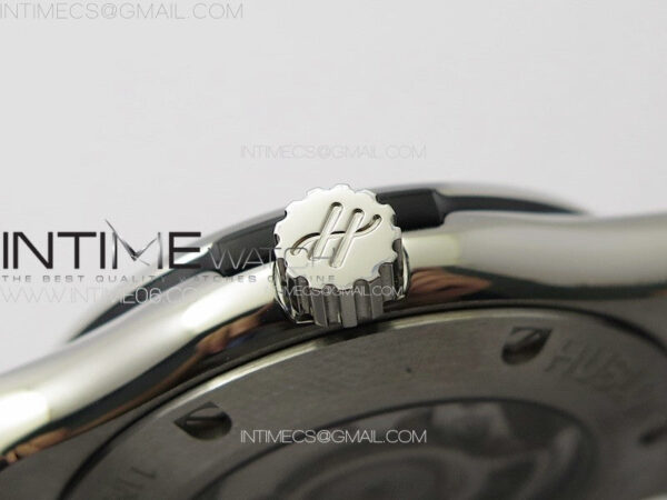Classic Fusion 42mm SS Paved Diamonds Case And Bezel B50F Paved Diamonds Dial On Black Gummy Strap A2892 – Bild 9