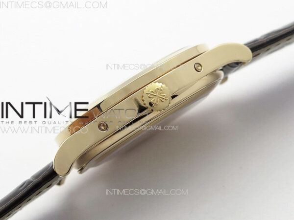 Annual Calendar Moonphase 5396 RG PPF 1:1 Best Edition White Sticks Dial on Black Leather Strap PPF324 – Bild 10