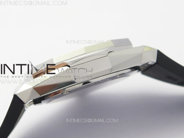 Classic Fusion Orlinski SS B50F 1:1 Best Edition White Faceted Dial on White Rubber Strap A2892 – Bild 10