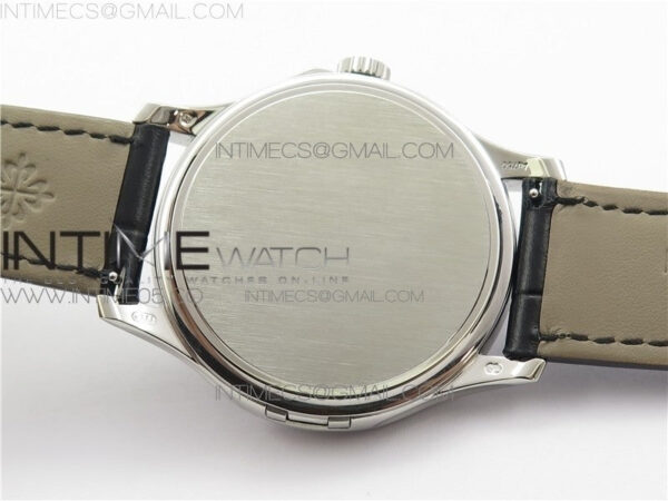 Calatrava 5227R SS ZF 1:1 Best Edition Black Dial on Black Leather Strap A324CS – Bild 10