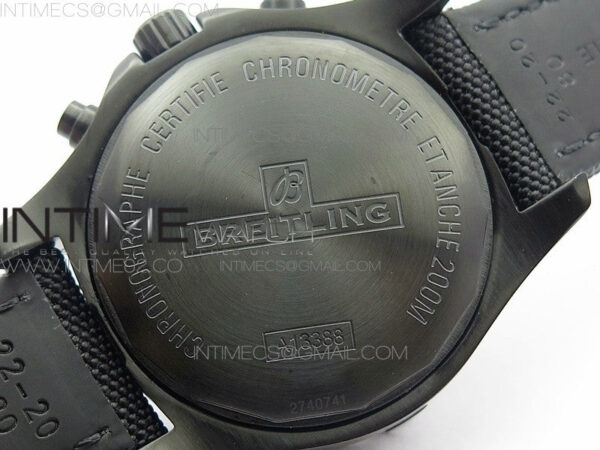 Challenger Chronograph DLC Black Dial on Rubber Strap A7750 – Bild 12