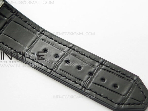 Classic Fusion 42mm SS Paved Diamonds Case And Bezel B50F Paved Diamonds Dial On Black Gummy Strap A2892 – Bild 13