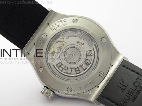 Classic Fusion 42mm SS Paved Diamonds Case And Bezel B50F Paved Diamonds Dial On Black Gummy Strap A2892 – Bild 16