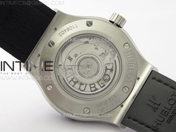Classic Fusion 42mm SS Paved Diamonds Case And Bezel B50F Paved Diamonds Dial On Black Gummy Strap A2892 – Bild 17