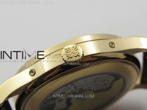 Annual Calendar Moonphase 5396 RG PPF 1:1 Best Edition White Sticks Dial on Black Leather Strap PPF324 – Bild 11