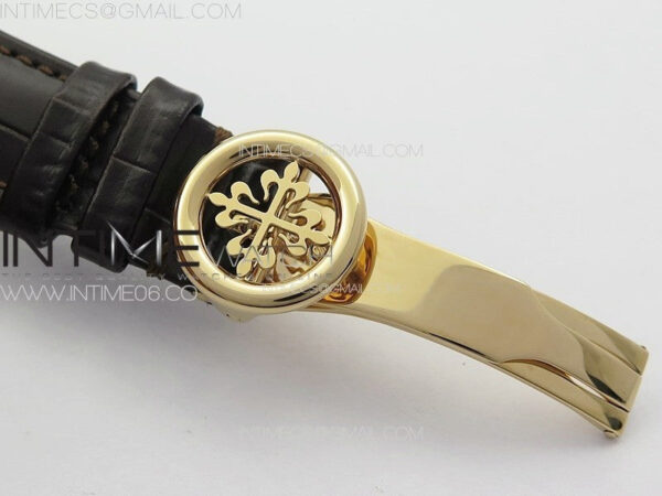 Annual Calendar Moonphase 5396 RG PPF 1:1 Best Edition White Sticks Dial on Black Leather Strap PPF324 – Bild 13