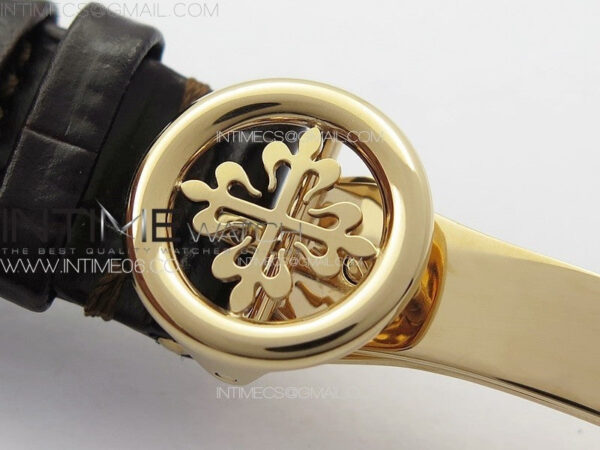 Annual Calendar Moonphase 5396 RG PPF 1:1 Best Edition White Sticks Dial on Black Leather Strap PPF324 – Bild 14