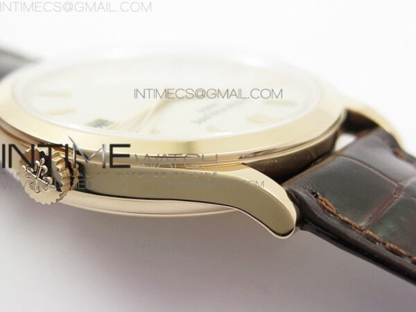 Calatrava 5296R RG ZF 1:1 Best Edition Ivory Dial On Brown Leather Strap 324CS (Free box) – Bild 26