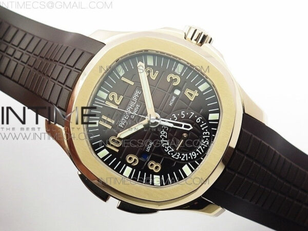 Aquanaut 5164R RG GRF Best Edition Brown Dial on Brown Rubber Strap A324 – Bild 2