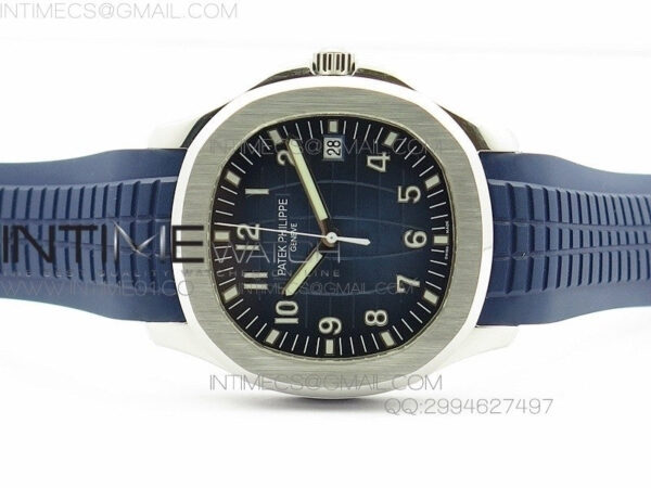 Aquanaut Jumbo 42mm SS BP 1:1 Best Edition Blue Dial on Blue Rubber Strap 9015 to PP324CS – Bild 3
