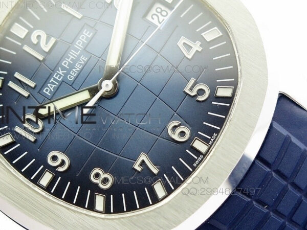 Aquanaut Jumbo 42mm SS BP 1:1 Best Edition Blue Dial on Blue Rubber Strap 9015 to PP324CS – Bild 4