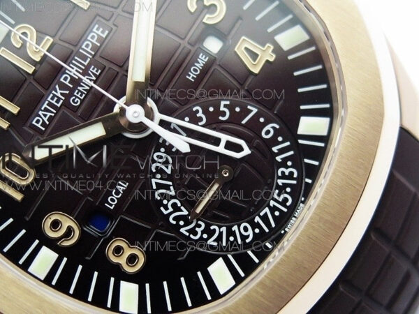Aquanaut 5164R RG GRF Best Edition Brown Dial on Brown Rubber Strap A324 – Bild 5