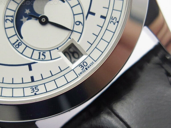 Annual Calendar Complications 5396 SS GRF Best Edition White Dial Blue Markers on Black leather strap A324 – Bild 6