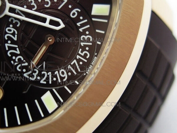 Aquanaut 5164R RG GRF Best Edition Brown Dial on Brown Rubber Strap A324 – Bild 6