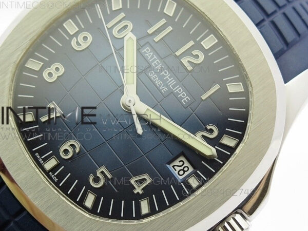 Aquanaut Jumbo 42mm SS BP 1:1 Best Edition Blue Dial on Blue Rubber Strap 9015 to PP324CS – Bild 6
