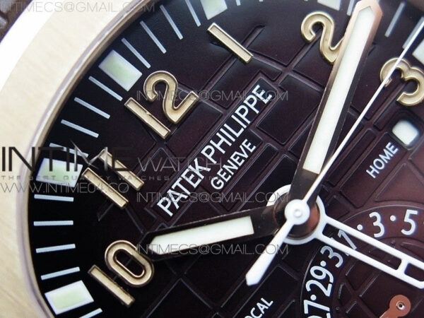 Aquanaut 5164R RG GRF Best Edition Brown Dial on Brown Rubber Strap A324 – Bild 7