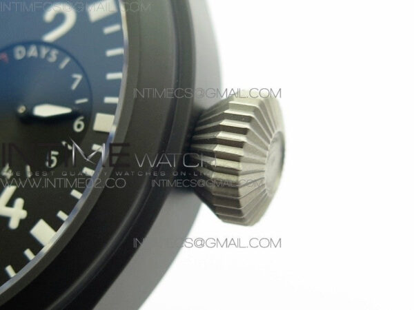 Big Pilot Real PR IW502001 Real Ceramic V2 ZF 1:1 Best Edition Black Dial on Black Calfskin Strap A51111 – Bild 9