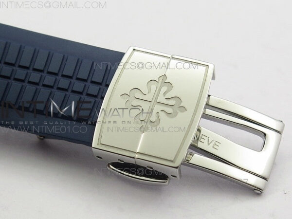 Aquanaut Jumbo 42mm SS BP 1:1 Best Edition Blue Dial on Blue Rubber Strap 9015 to PP324CS – Bild 9