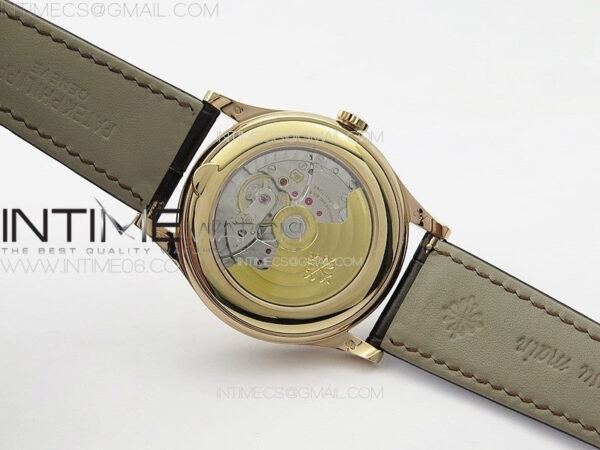 Annual Calendar Moonphase 5396 RG PPF 1:1 Best Edition White Sticks Dial on Black Leather Strap PPF324 – Bild 20