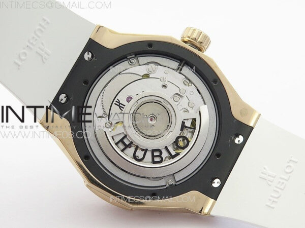 Classic Fusion Orlinski RG Full Diamonds APSF 1:1 Best Edtion White Faceted Dial on White Rubber Strap A2892 – Bild 19