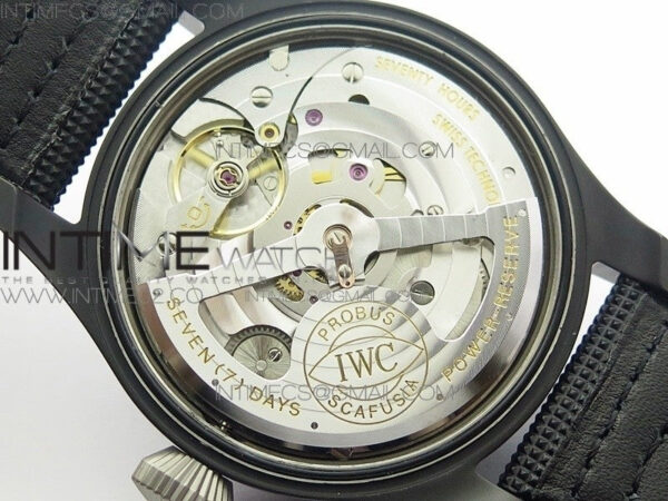 Big Pilot Real PR IW502001 Real Ceramic V2 ZF 1:1 Best Edition Black Dial on Black Calfskin Strap A51111 – Bild 22