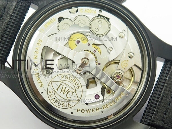 Big Pilot Real PR IW502001 Real Ceramic V2 ZF 1:1 Best Edition Black Dial on Black Calfskin Strap A51111 – Bild 23