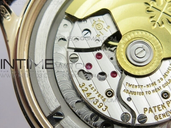 Calatrava 5296R RG ZF 1:1 Best Edition Ivory Dial On Brown Leather Strap 324CS (Free box) – Bild 41