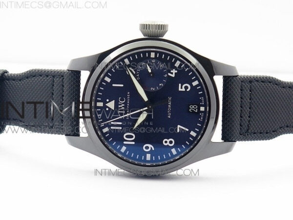 Big Pilot Real PR IW502003 Real Ceramic V2 ZF 1:1 Best Edition on Black Calfskin Strap A51111 – Bild 3