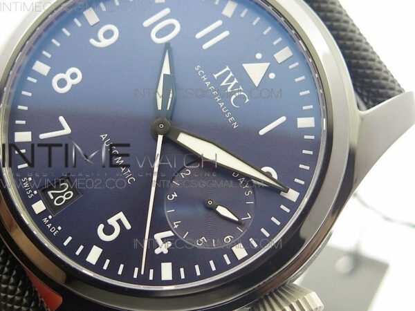 Big Pilot Real PR IW502003 Real Ceramic V2 ZF 1:1 Best Edition on Black Calfskin Strap A51111 – Bild 4