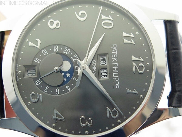 Annual Calendar Complications 5396 SS GRF Best Edition Gray dial on Black leather strap A324 – Bild 4