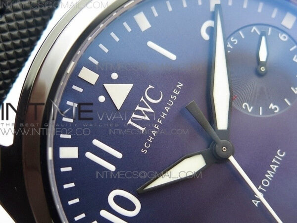 Big Pilot Real PR IW502003 Real Ceramic V2 ZF 1:1 Best Edition on Black Calfskin Strap A51111 – Bild 5
