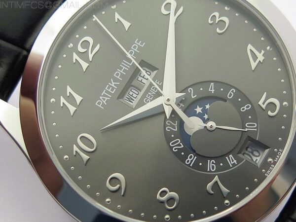 Annual Calendar Complications 5396 SS GRF Best Edition Gray dial on Black leather strap A324 – Bild 7