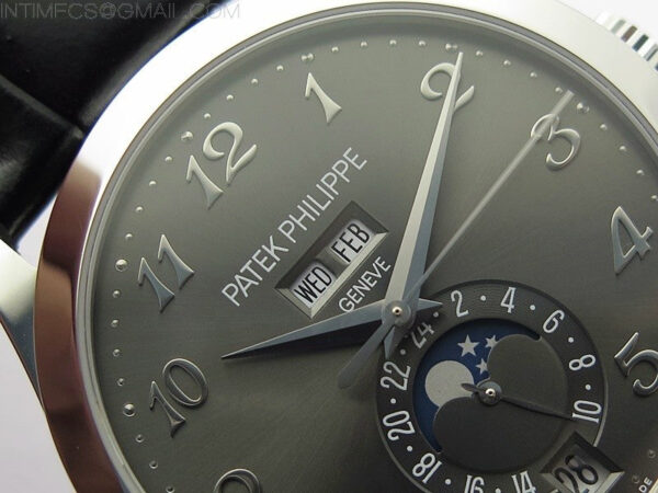 Annual Calendar Complications 5396 SS GRF Best Edition Gray dial on Black leather strap A324 – Bild 8
