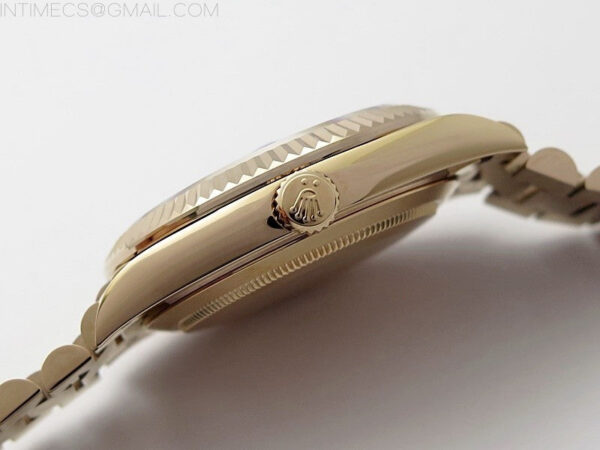 Day Date 40mm 228238 Gain Weight RG/tungsten APSF 1:1 Best Edition Brown Dial Sticks Markers on RG President Bracelet A2836 – Bild 12