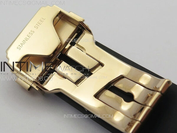 Classic Fusion Orlinski RG Full Diamonds APSF 1:1 Best Edtion Black Faceted Dial on Black Rubber Strap A2892 – Bild 12